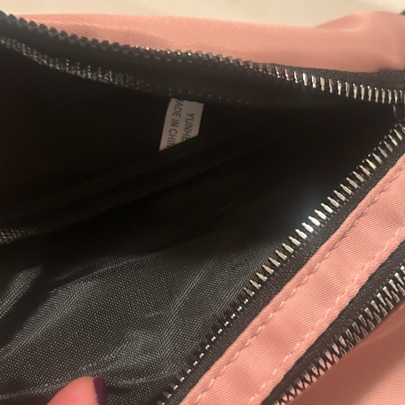 Pink Belt Bag Fanny Pack with Double Zipper Crossbody - Picture 3 of 3